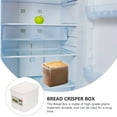 thumbnail image 4 of Household Bread Box Plastic Bread Container Fresh Keeping Bread Box Toast Storage Box, 4 of 9