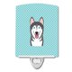 thumbnail image 1 of "Caroline's Treasures Lámpara de noche de cerámica azul Alaskan Malamute con tablero de ajedrez, 6 x 4, multicolor" Caroline's Treasures BB1156CNL, 1 of 1