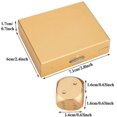 thumbnail image 2 of 5pcs Aluminium Alloy Table Game Poker Games Dices Set Storage Box gold square Box, 2 of 5