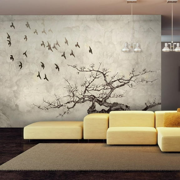 Tiptophomedecor Animal Wallpaper Wall Mural - Flock Of Birds