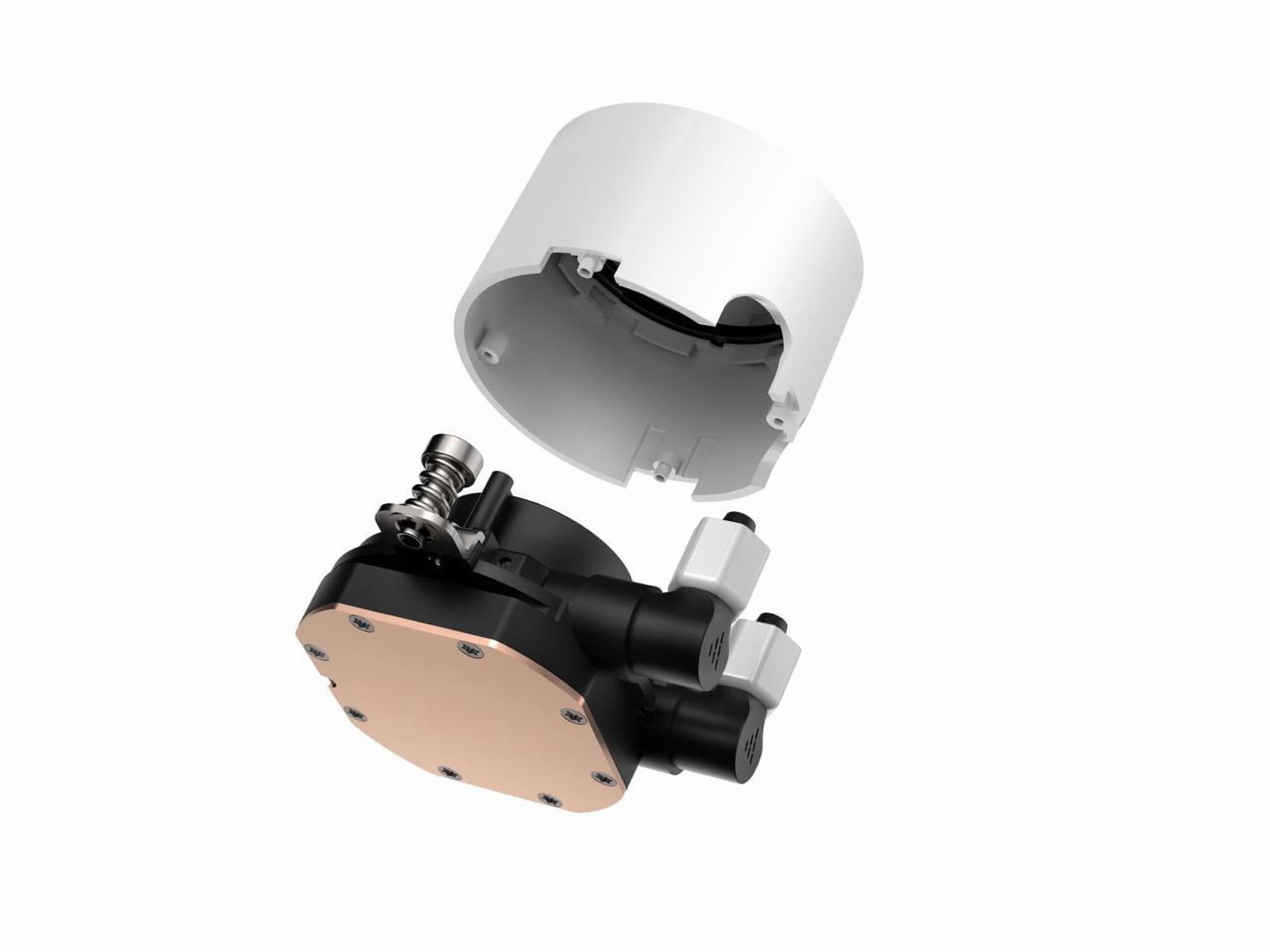 PCCOOLER CPS - DA240 ARGB WH CPU Liquid Cooler with 120mm PWM ARGB FAN, Brand New Low-noise Pump, Pre-mounted Fans on Radiator. For Intel: LGA115X/1200/1700/1851/20XX/AMD AM4/AM5