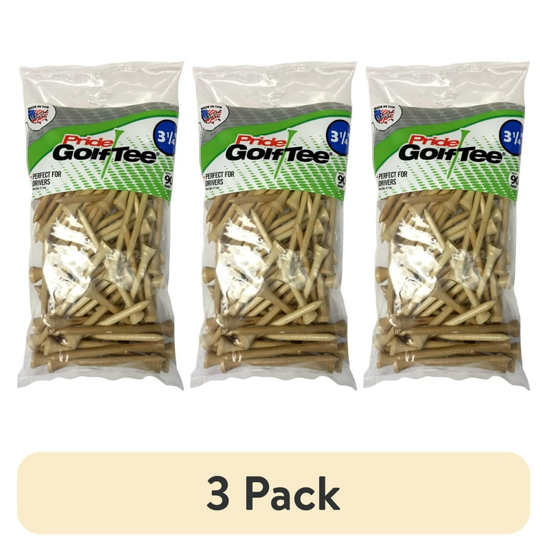 Pride Deluxe Golf Tees 3-1/4", Natural, 90 Count photo 1