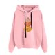 thumbnail image 1 of ICHUANYI Liquidación Mujer Cuello Redondo Capucha Cordón Impreso Sudaderas Manga Larga Top Sudaderas ICHUANYI WER202308172107, 1 of 3