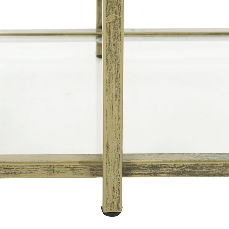 Safavieh Francis Gold/Clear Metal Etagere Safavieh Francis Gold/Clear Metal Etagere