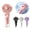 Pink, variant on Handheld Spray Fans with 25ml Water Tank, Portable Misting Fans 4-speed Cooling Fan, USB Charging Mini Hand Fan for Travel Outdoor Sports Camping Office Home,Purple