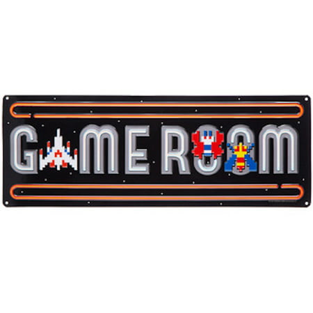 Game Room Galaga Metal Sign Wall Art Home Decoration Theater Media Room Man
