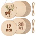 thumbnail image 1 of Ruedas de madera Suzile, 30 unidades, 30 cm de diámetro, para manualidades, sin terminar, 1 of 6