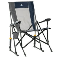 GCI Outdoor RoadTrip Rocker Foldable Rocking Camp Chair, Indigo