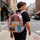 thumbnail image 4 of CaiYueKe Clear PVC Backpack Transparent Stadium Backpack for College Travel Events Large Capacity Waterproof Lightweight Breathable Backpack for Laptop Work Commuter, 4 of 7