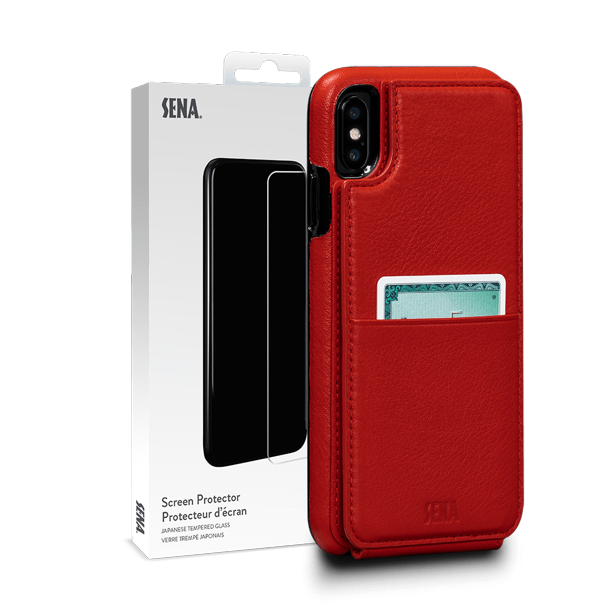 Sena Cases iPhone XS Max WalletSkin Red SFD41103NPUS