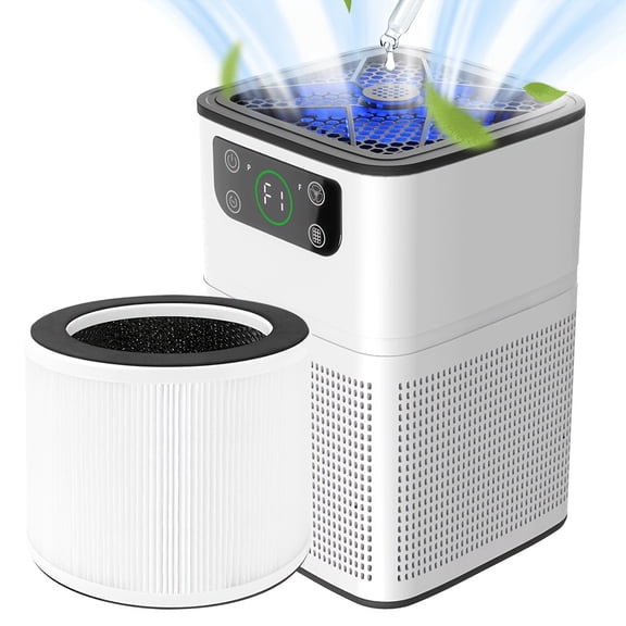 700ft² HEPA 3-in-1 Pet Air Purifier - Quiet Sleep Mode with Aromatherapy, Small Air Cleaner for Bedroom Office Dust Odor