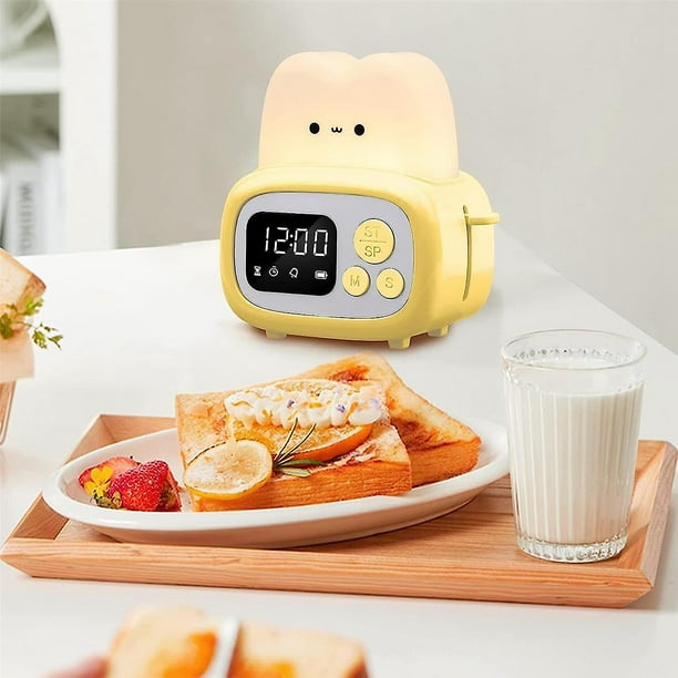 Reloj temporizador Lampara tostadora linda luz de noche con herramienta de gestion del tiempo y reloj de mesa Alarma Digital T Bodega Aurrera en linea