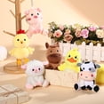 thumbnail image 4 of XC 6 Pcs Mini Plush Farm Animals Bulk 4 Inch Cute Stuffed Animals Plush Horse Cow Pig Sheep Duck Chick for Baby Shower Birthday Gift Farm Themed Party Prizes Easter Stuffers, 4 of 6