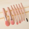 thumbnail image 3 of Kokovifyves 8PCS Mini Makeup Brushes Kit Set 8pcs Foundation Powder Concealers Eye Shadows Blush Portable Cosmetic Brushes with Storage Bag, 3 of 7