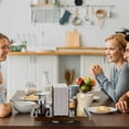 thumbnail image 3 of Napkin Holder for Table, Rotating Metal Napkin Dispenser with Salt and Pepper Shakers Caddy Standing Paper Towel Holder for Bathroom Kitchen Dining Table Decor Not Including Shakers, 3 of 7