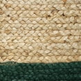 thumbnail image 7 of LR Home Woven Round Jute 19" Storage Basket with Handles, Green Stripe, 7 of 7