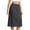 Black-1, variant on Women's Satin Half Skirt, Knee Length Underskirt for Dresses and Skirts Soft Lightweight Petticoat Liner