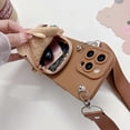 thumbnail image 3 of Wallet Case for iPhone 15 Pro Max Case Funny Phone Case Cute iPhone Case Creative Bear Burger with Lanyard Coin Purse Soft Rubber Bumper Shockproof Co, 3 of 4