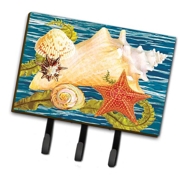 Carolines Treasures PRS4057TH68 6 x 2 x 9 in. Conch Starfish & Cockle II Leash or Key Holder