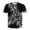 A-Dark Gray63, variant on Mens T Shirt Short Sleeve Crew Neck 3D Optical Illusion Print Tees Tech Geometric Creative Street Tops