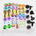 thumbnail image 4 of 20pairs 9mm Glass Safety Eyes with Washers,Dome Animal Eyes Vertical/Round Pupil Cat&Dragon Eye Designs for Plush Toys Amigurumi DIY Teddy Bear Doll Crafts Accessories, 4 of 5