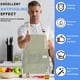 thumbnail image 5 of Delantal De Lino Con Peto, Ajustable, Para Chef, Con Bolsillos Grandes Y Tela Resistente, Unisex, Ideal Para Cocinar En Casa, Cocina, Accesorios Culinarios Y Restaurante Aestivo Lona, 5 of 8