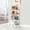 13.77"W x 9.84"D x 31.5"H, variant on Knocbel Rectangle Carbon Steel Metal 5-Shelf, Storage Rack, Height Adjustable Standing Shelf with Strong Bearing Capacity for Kitchen Bedroom Living Room, 29.13"W x 13.39"D x 59.06"H Silver Gray