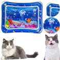 thumbnail image 4 of Tummy Time Alfombra Juegos Sensorial Con Peces para Gatos Interior Bo Rojo, 4 of 9