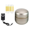 thumbnail image 1 of Mini rueda de cerámica eléctrica, de cerámica, artesanía profesional de arcilla DIY Plata Zulema Mini torno de cerámica, 1 of 7