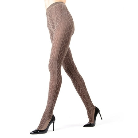 

MeMoi Juneau Diamonds Cotton Blend Sweater Tights - Womens - Female