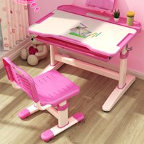 ZToonmas School Supplies Children Study Desk, Kid Desk, Boy and Girl Homework Desk and Chair Set
