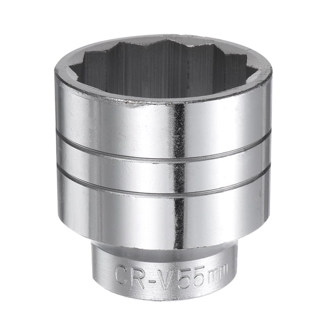 Unique Bargains 55mm 12 Point Shallow Socket 3/4' Drive Standard Metric Chromium Vanadium Steel