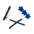 thumbnail image 4 of (2 pack) The Home Edit Felt Star Hair Clips and Bobby Pins, Blue and Black, 4 Ct, 4 of 7