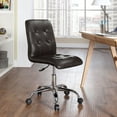 thumbnail image 5 of Modway Prim Armless Mid Back Office Chair in Brown, 5 of 9