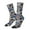 White, variant on Video Game Pattern Sport Socks for Women and Men Crew Socks Sporty Calf Socks Casual Socks