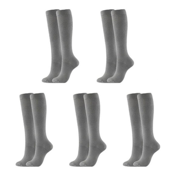 5 Pairs Men Women Compression Stockings 20-30 Mm Flight Pregnancy Swollen Varicose Veins Marathon Sports Socks