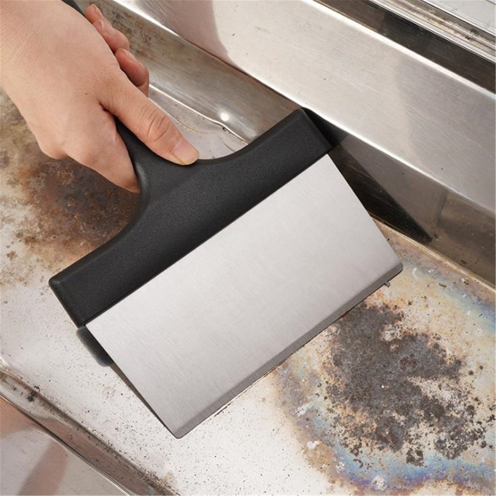 Jubipavy Cleaning Brushes Grill Brush And Scraper Replaceable Scraper Cleaning Head Grill Cleaning Kit Cleaner Tools Set Kitchen Cleaning Tool BBQ Accessories Tools Set Gifts