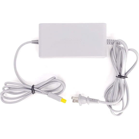 Pre-Owned Genuine Nintendo OEM WiiU AC Adapter Power Supply Replacement Set With Wall Charger Cable Cord (Not compatible with Nintendo Wii)