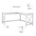 thumbnail image 6 of Scranton & Co L Shaped Contemporary Engineered Wood Desk in White, 6 of 7
