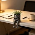 thumbnail image 3 of Clearance! Whimsical Halloween Hanging Legs Planter, Bat, 3 of 9