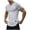 White, variant on Mlzmgr V Neck T Shirts for Men Short Sleeve Crewneck Tight Workout Gym Tops Moisture Wicking Summer Fashion Tshirts