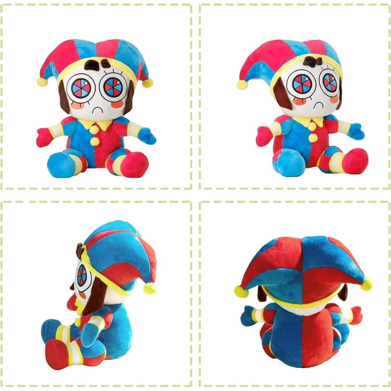 Digital Circus Plush,The Amazing Pomni and Jax Plushies Toy,New Digital  Circus Stuffed Plush Toys,Cartoon Image Pillow Gifts for Children and Youth