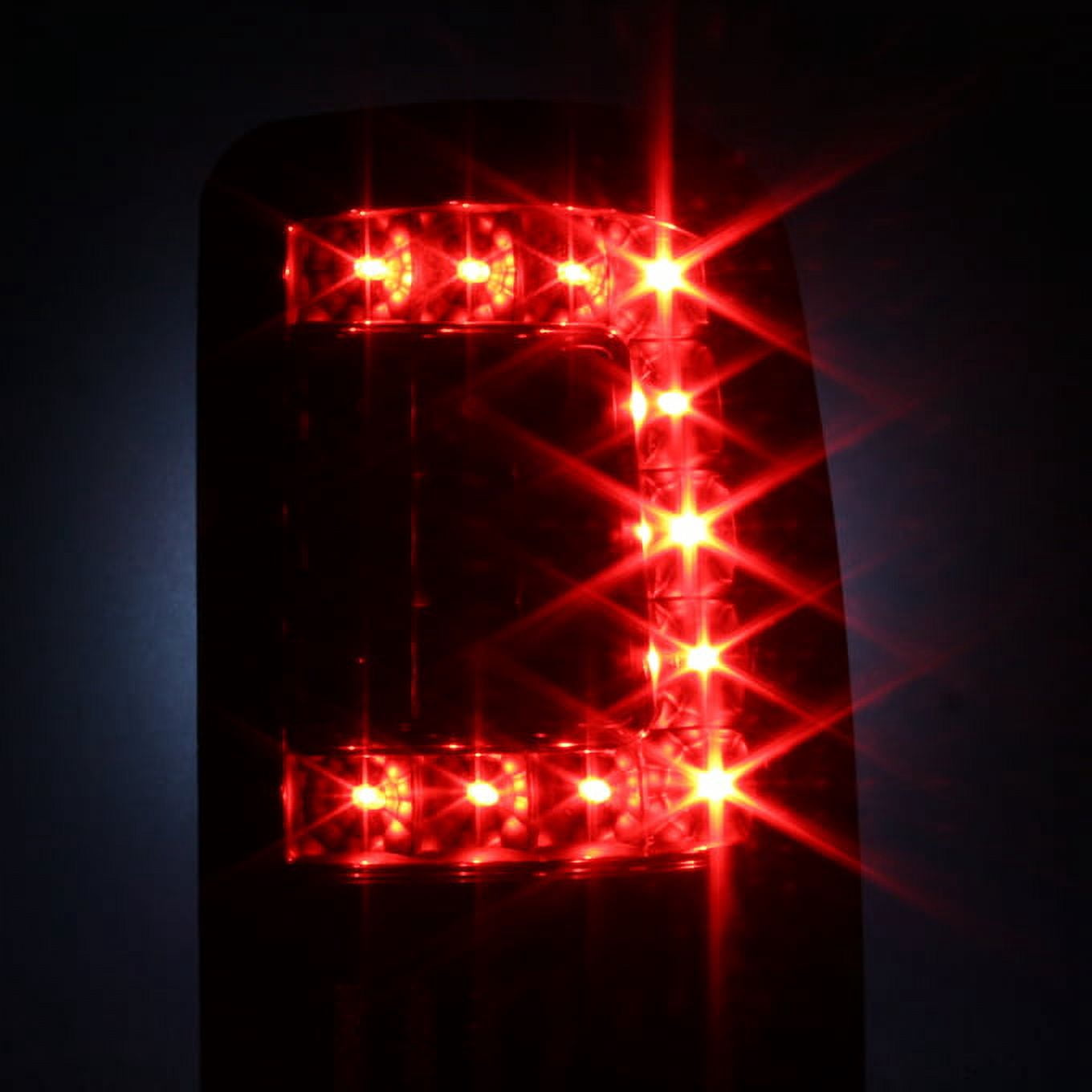 AKKON - For 2000-2006 Suburban Tahoe Yukon XL Denali Liftgate Model Style G2 Black C-Sty LED Tail Lights Brake Lamps Pair