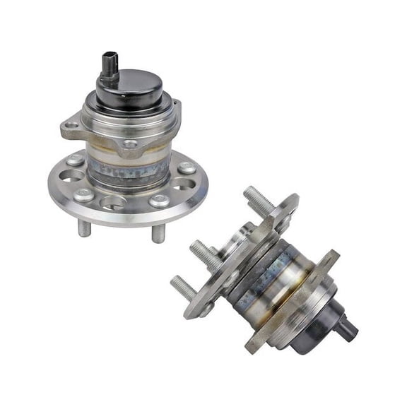 Rear Wheel Bearing Hub Assembly Set of 2 - Compatible with 1996 - 2005 Toyota RAV4 FWD with 4-Wheel ABS 1997 1998 1999 2000 2001 2002 2003 2004