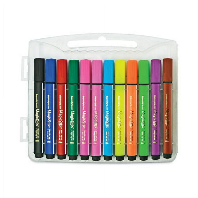 Magic Stix Markers, Medium Bullet Tip, Assorted Colors, 24/Pack Magic Stix Markers, Medium Bullet Tip, Assorted Colors, 24/Pack
