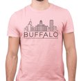 thumbnail image 2 of Skyline Buffalo New York Shirt Unisex Medium Pink, 2 of 5