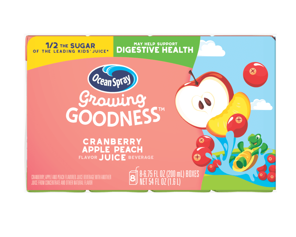 (32 Juice Boxes) Ocean Spray GROWING GOODNESS, CRANBERRY