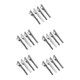 thumbnail image 1 of Sonducket 5 Pieces Silver Brushed Tie Bar Black Men Clasp Box Necktie Clip with Formal Type2, 1 of 1