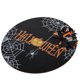 thumbnail image 5 of Letrero de bienvenida con diseño de telaraña, de madera, para colgar en la puerta, ideal para reuniones familiares de Halloween, con lazo negro incluido., 5 of 14