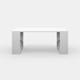 thumbnail image 4 of Ada Home Decor Furniture White Brian Modern Coffee Table with Storage Shelf, 4 of 7